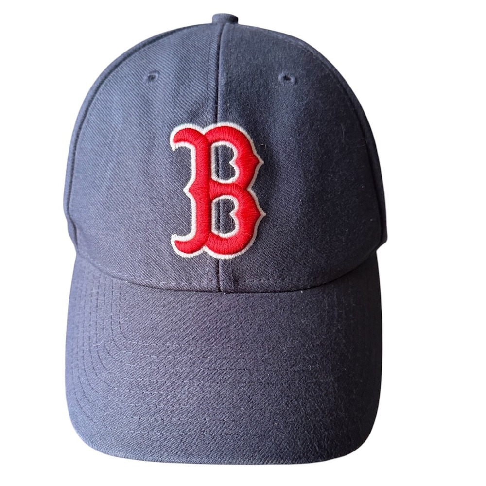 Twins Enterprise Boston Red Sox Hat Navy Blue Wool Blend Adjustable Mens MLB Cap